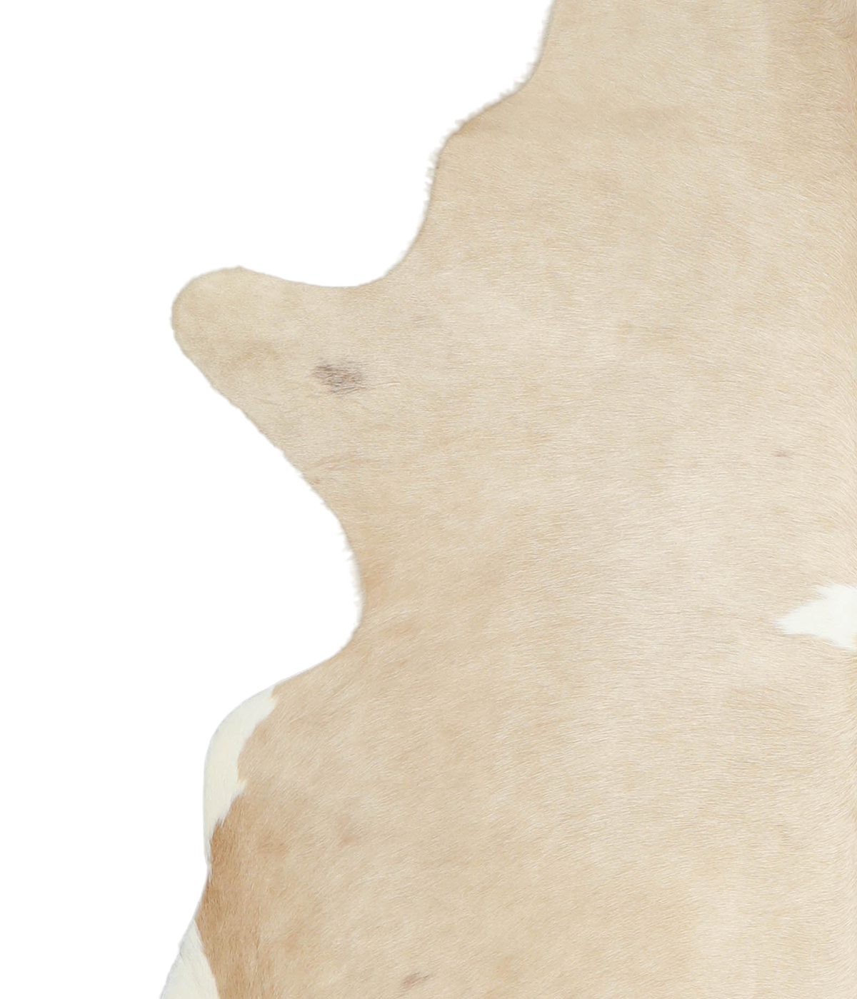 Beige and White X-Large Brazilian Cowhide Rug 7'4"H x 6'6"W #A20962 by Hudson Hides