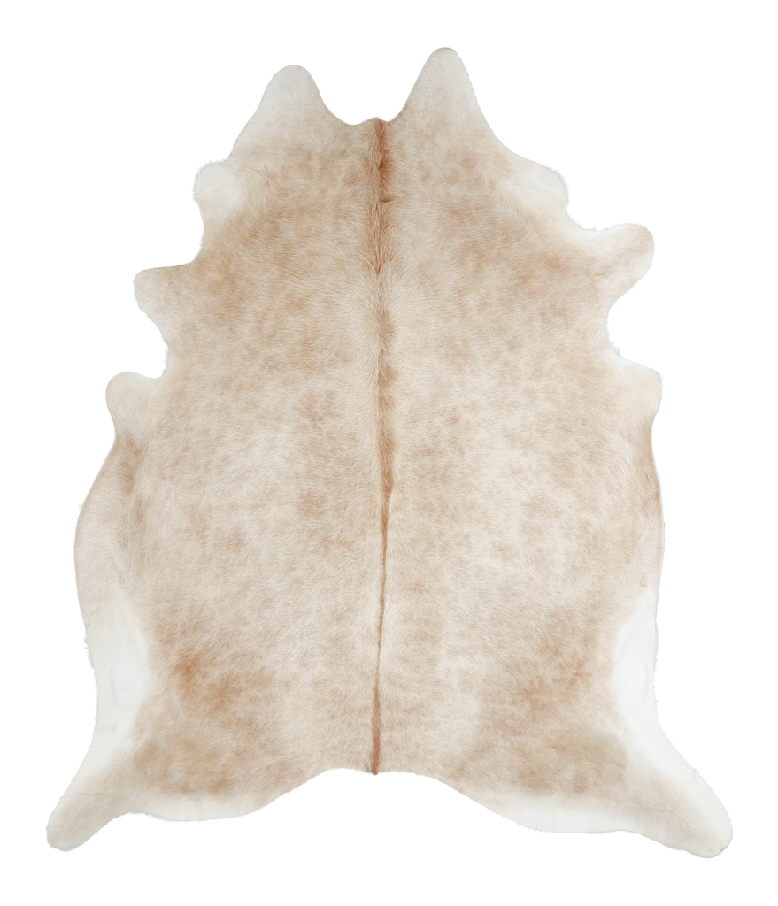 Beige X-Large Brazilian Cowhide Rug 7'6"H x 6'4"W #A20965 by Hudson Hides