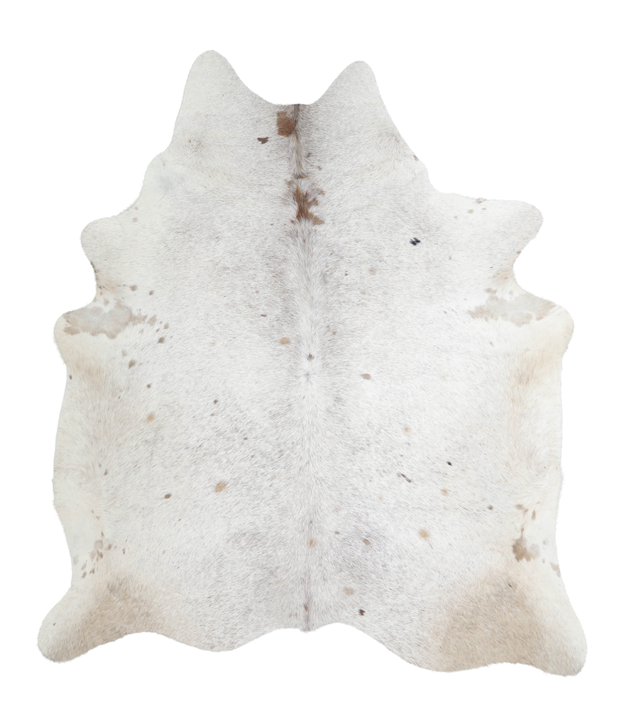 Salt and Pepper Brown X-Large Brazilian Cowhide Rug 7'0"H x 6'1"W #A20971 by Hudson Hides