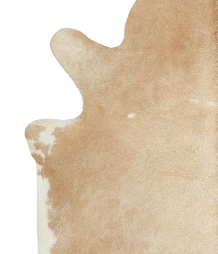 Beige XX-Large Brazilian Cowhide Rug 7'6"H x 6'8"W #A20980 by Hudson Hides