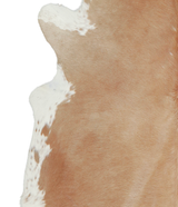 Beige X-Large Brazilian Cowhide Rug 7'0"H x 6'6"W #A20984 by Hudson Hides