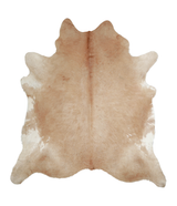 Beige XX-Large Brazilian Cowhide Rug 7'9"H x 7'1"W #A20993 by Hudson Hides