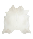 Solid White XX-Large Brazilian Cowhide Rug 7'2"H x 7'4"W #A20998 by Hudson Hides