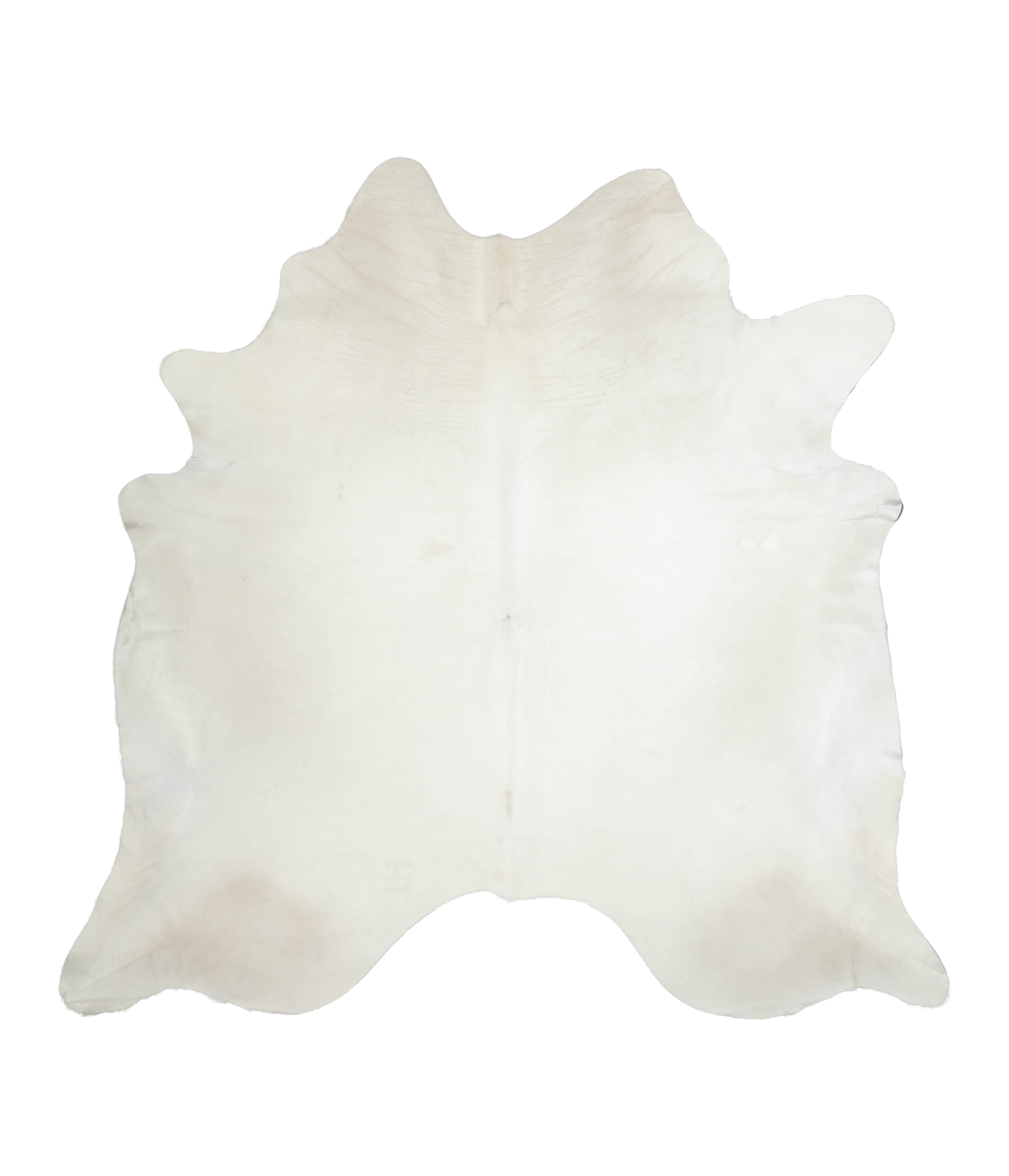 Solid White Cowhide Rug #A20998