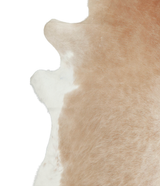 Beige and White XX-Large Brazilian Cowhide Rug 7'7"H x 6'10"W #A21009 by Hudson Hides