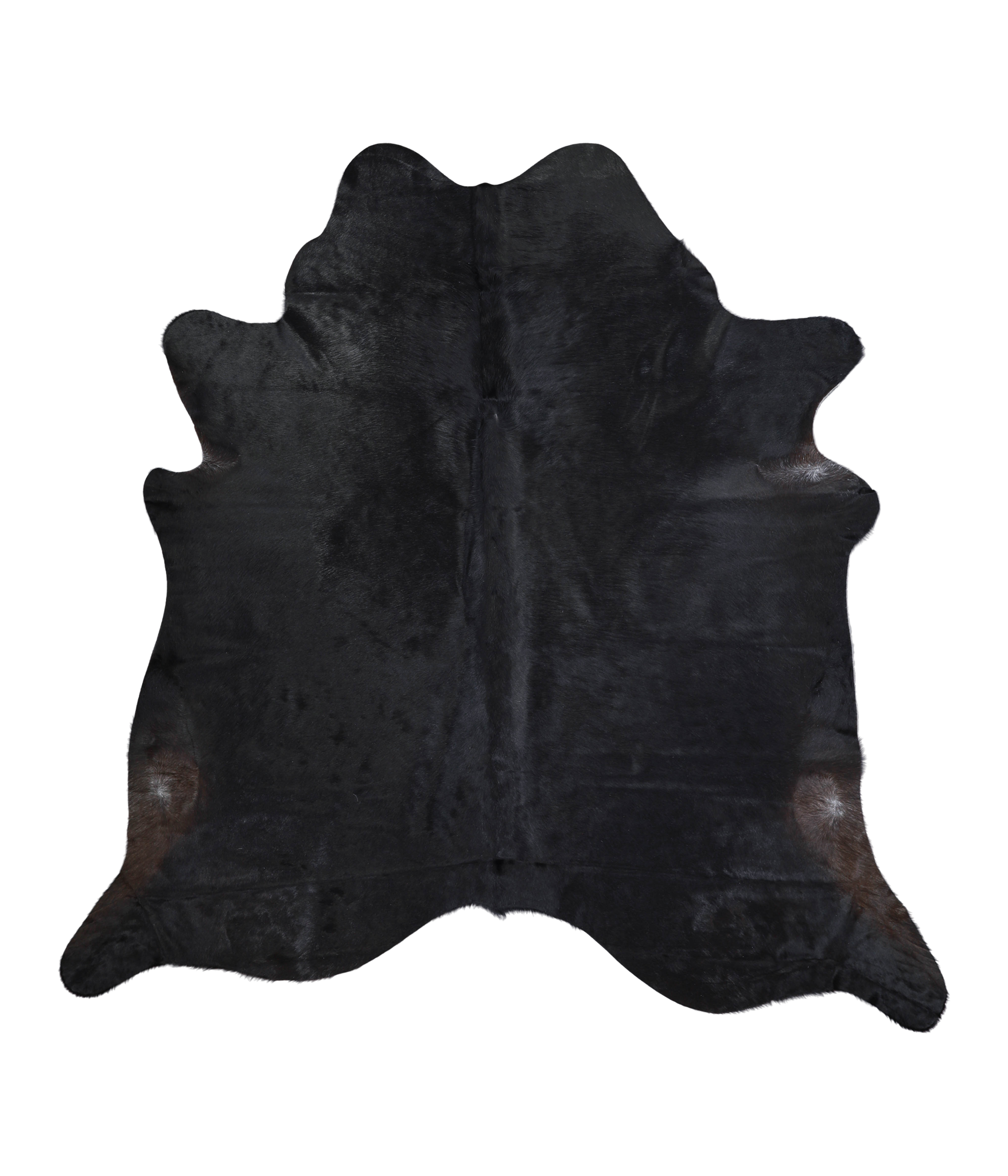 Solid Black Cowhide Rug #A21015