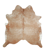 Beige XX-Large Brazilian Cowhide Rug 7'6"H x 6'11"W #A21037 by Hudson Hides