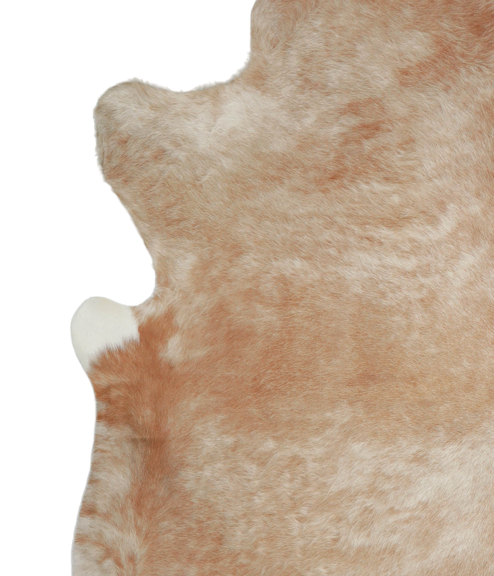Beige XX-Large Brazilian Cowhide Rug 7'6"H x 6'11"W #A21037 by Hudson Hides