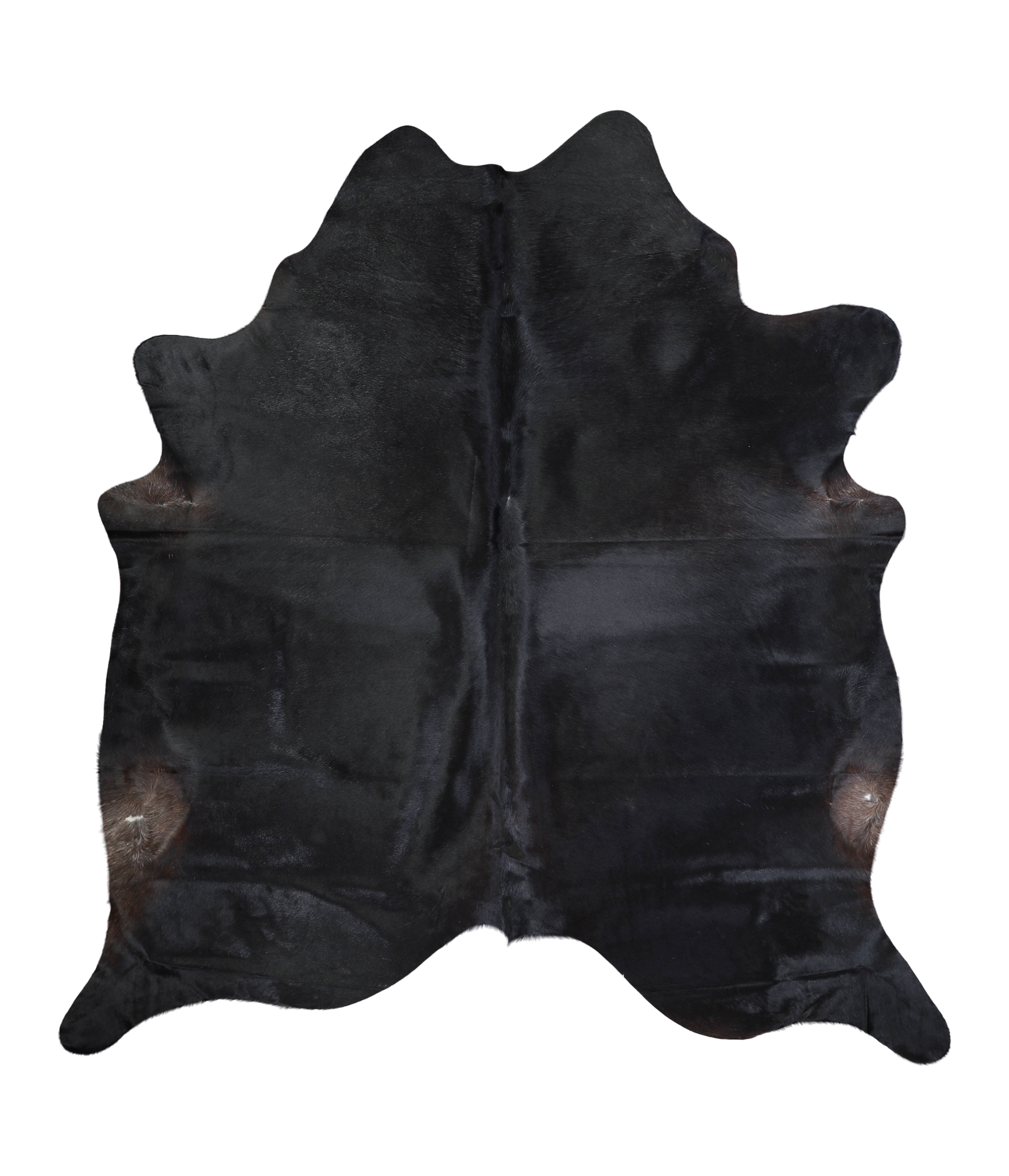 Solid Black Cowhide Rug #A21044