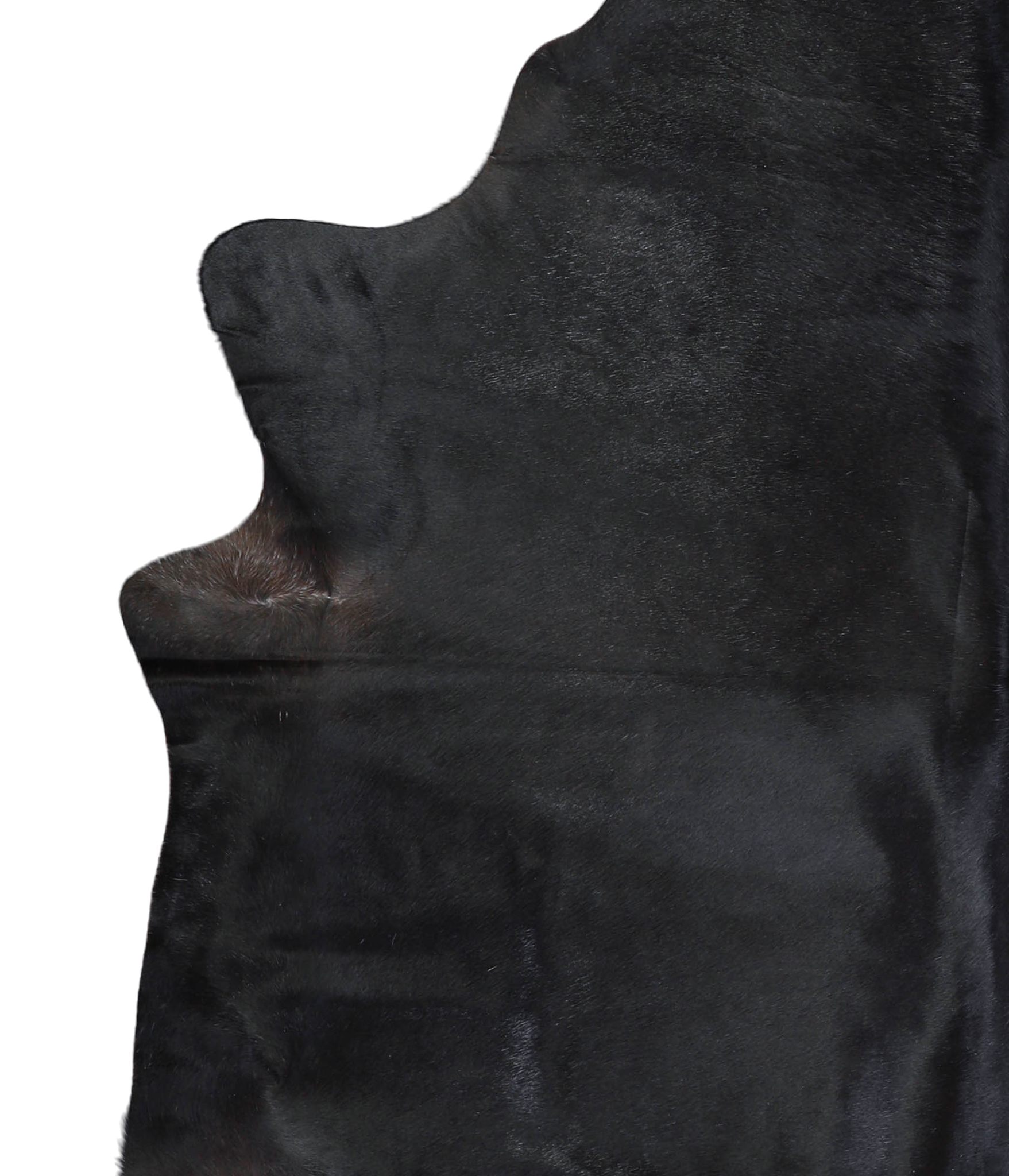 Solid Black Cowhide Rug #A21044