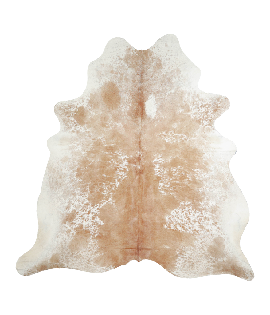 Brown and White XX-Large Brazilian Cowhide Rug 7'9"H x 7'5"W #A21075 by Hudson Hides