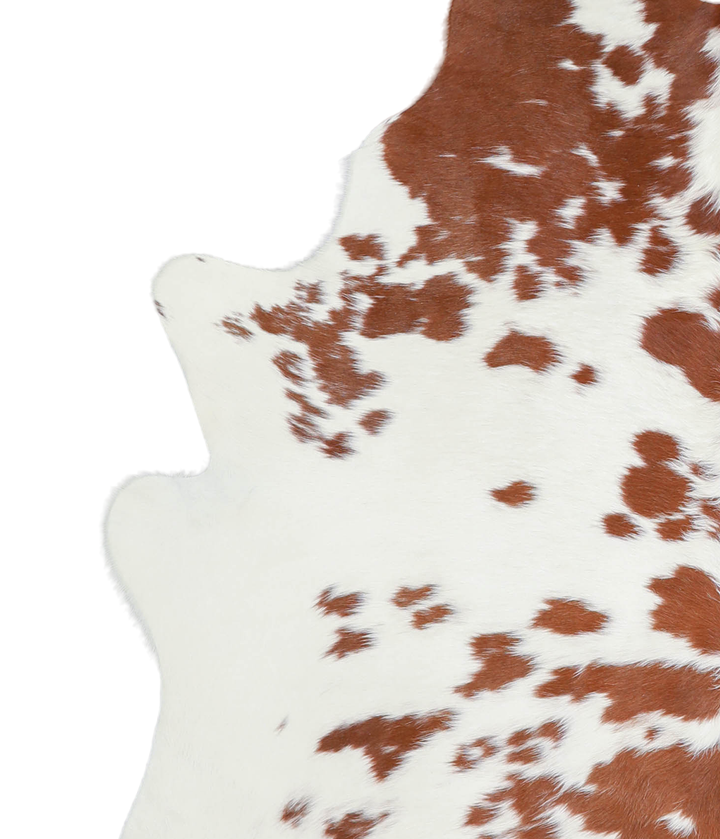 Brown and White X-Large Brazilian Cowhide Rug 6'8"H x 5'11"W #A21083 by Hudson Hides