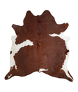 Brown and White X-Large Brazilian Cowhide Rug 6'8"H x 6'5"W #A21084 by Hudson Hides