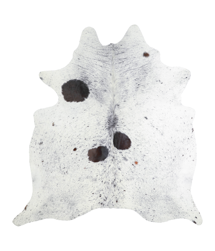 Salt and Pepper Black X-Large Brazilian Cowhide Rug 6'11"H x 6'5"W #A21092 by Hudson Hides