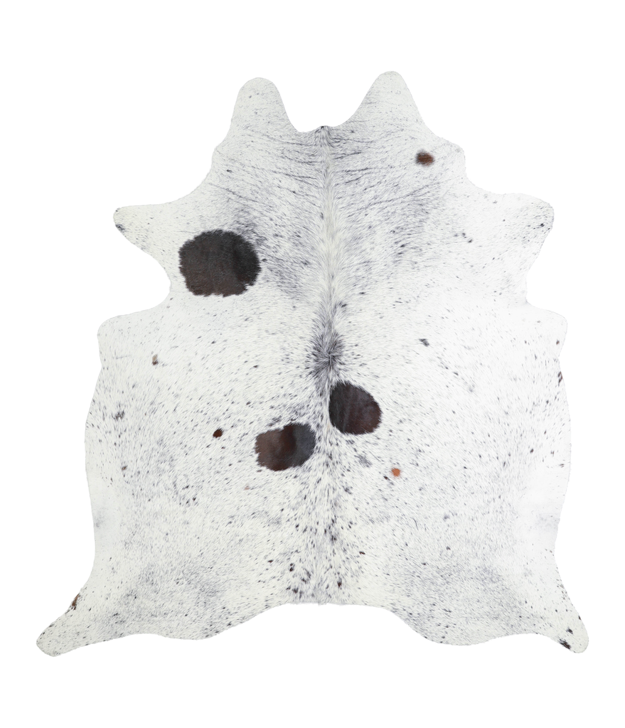 Salt and Pepper Black X-Large Brazilian Cowhide Rug 6'11"H x 6'5"W #A21092 by Hudson Hides