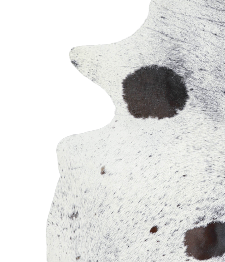 Salt and Pepper Black X-Large Brazilian Cowhide Rug 6'11"H x 6'5"W #A21092 by Hudson Hides