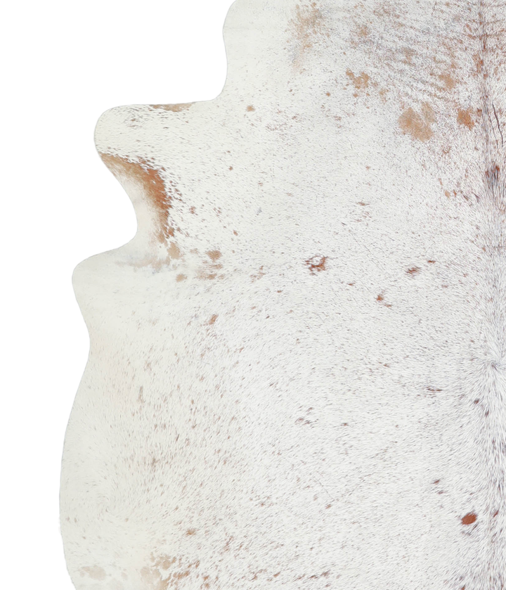 Salt and Pepper Brown X-Large Brazilian Cowhide Rug 6'11"H x 6'8"W #A21095 by Hudson Hides