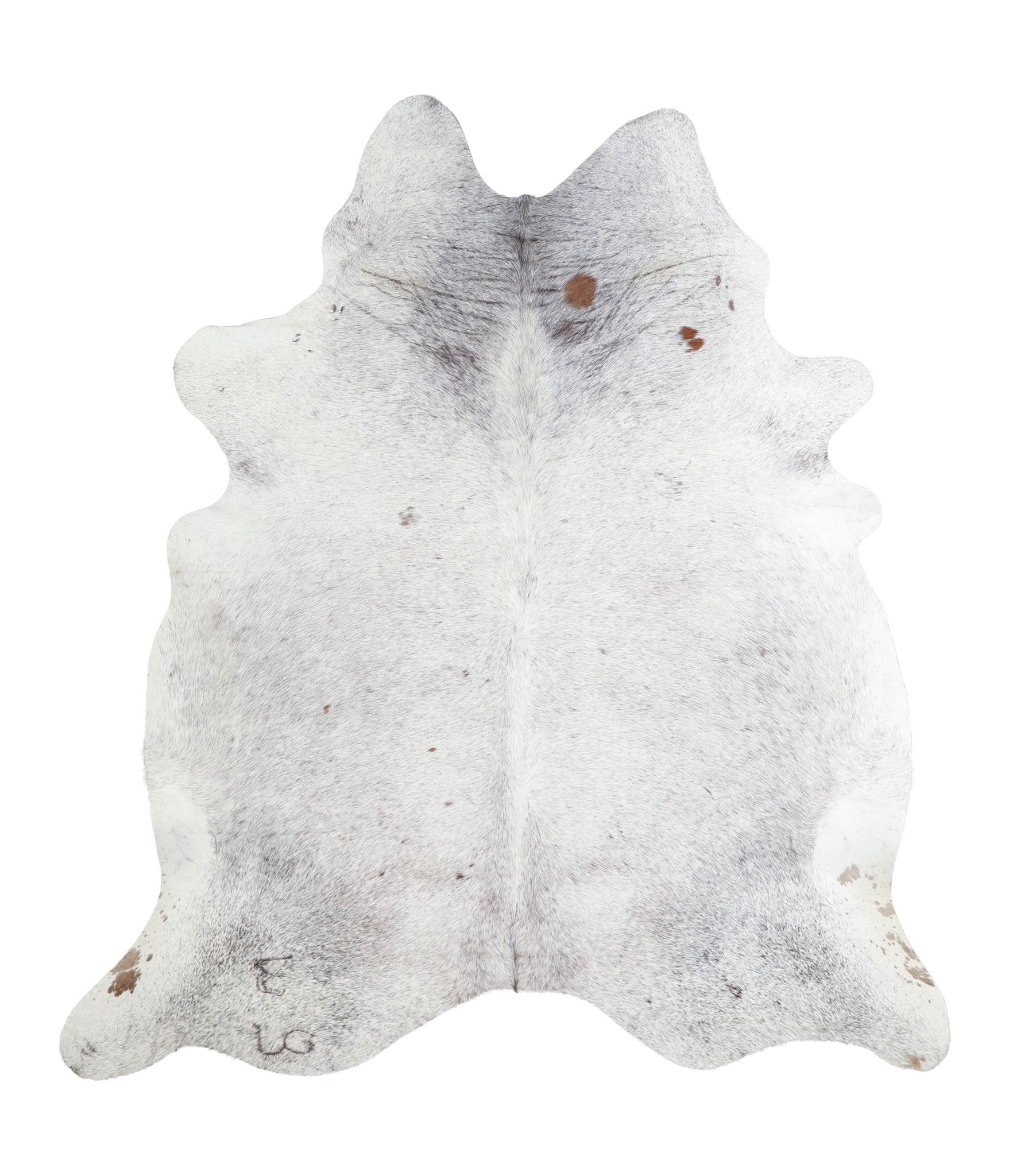Salt and Pepper Black Cowhide Rug #A21096