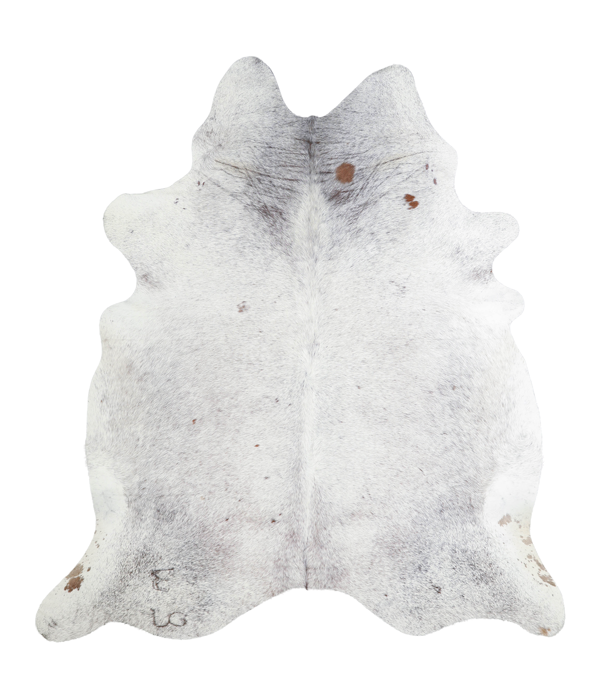 Salt and Pepper Black Cowhide Rug #A21096