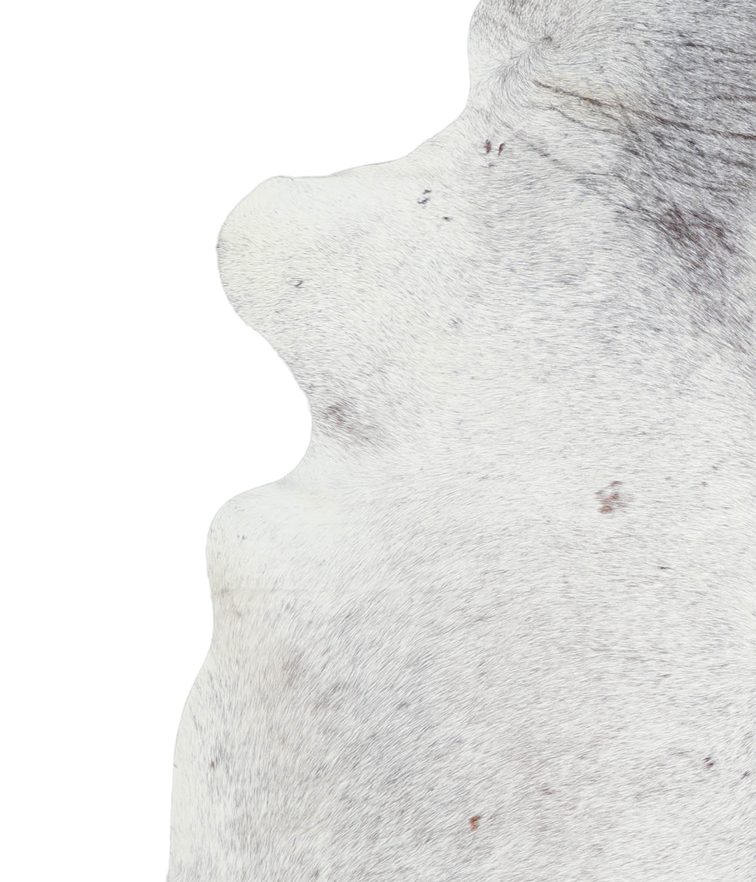 Salt and Pepper Black X-Large Brazilian Cowhide Rug 7'5"H x 6'7"W #A21