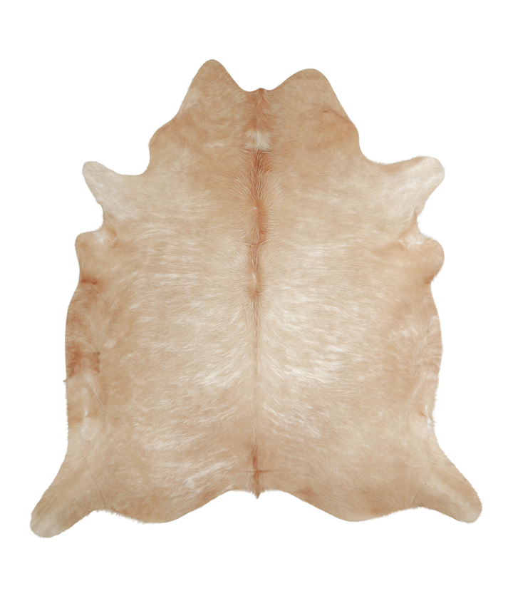 Beige XX-Large Brazilian Cowhide Rug 7'7"H x 7'1"W #A21107 by Hudson Hides
