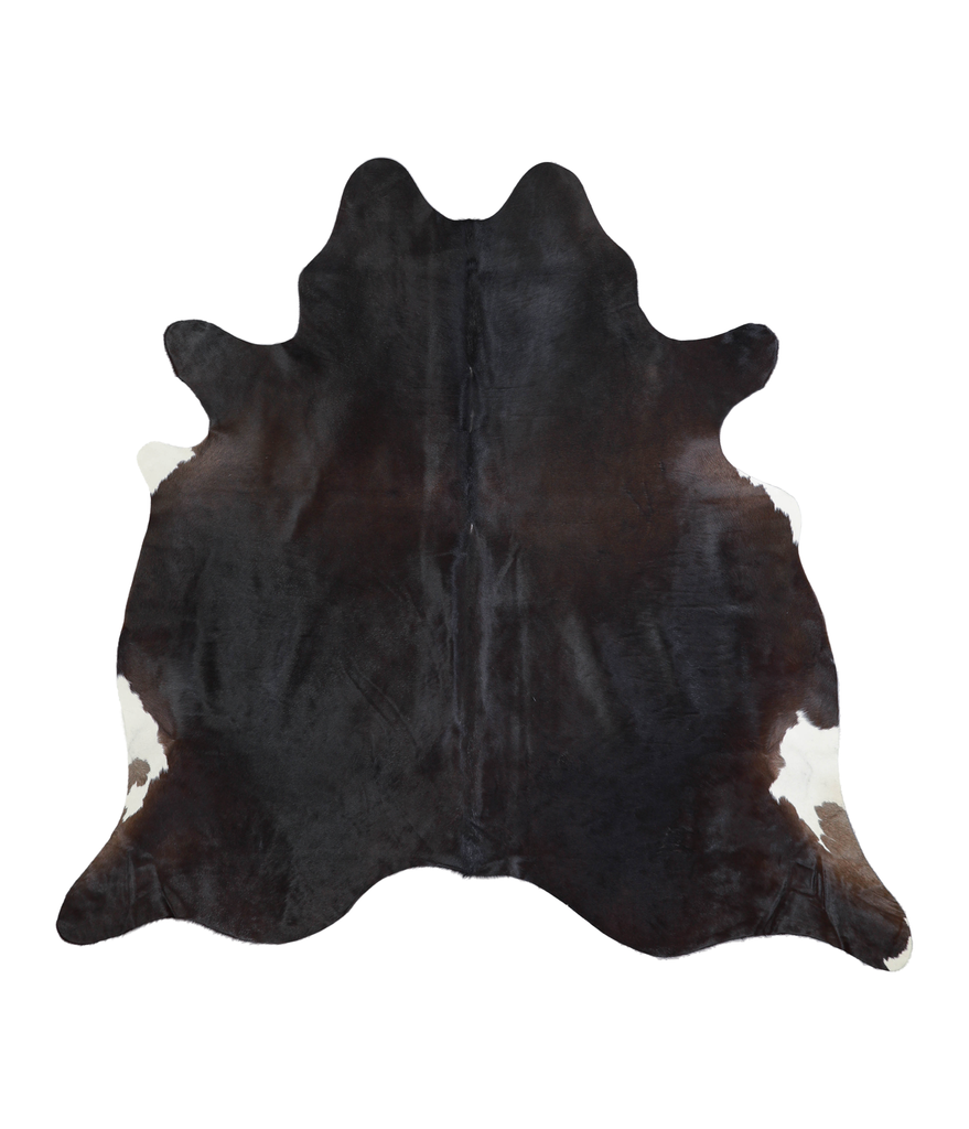 Solid Black XX-Large Brazilian Cowhide Rug 6'11"H x 7'3"W #A21118 by Hudson Hides