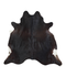 Solid Black XX-Large Brazilian Cowhide Rug 6'11