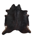 Solid Black XX-Large Brazilian Cowhide Rug 7'5"H x 7'0"W #A21124 by Hudson Hides
