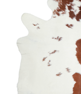 Brown and White XX-Large Brazilian Cowhide Rug 7'2"H x 6'11"W #A21144 by Hudson Hides