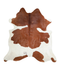 Brown and White XX-Large Brazilian Cowhide Rug 7'7