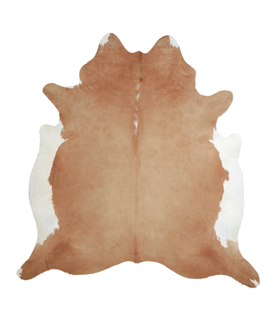Beige XX-Large Brazilian Cowhide Rug 7'9"H x 7'4"W #A21152 by Hudson Hides