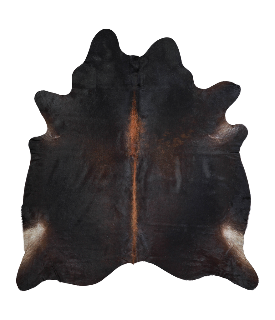 Chocolate XX-Large Brazilian Cowhide Rug 7'5"H x 6'10"W #A21167 by Hudson Hides