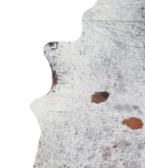 Salt and Pepper Brown X-Large Brazilian Cowhide Rug 7'6"H x 6'6"W #A21176 by Hudson Hides