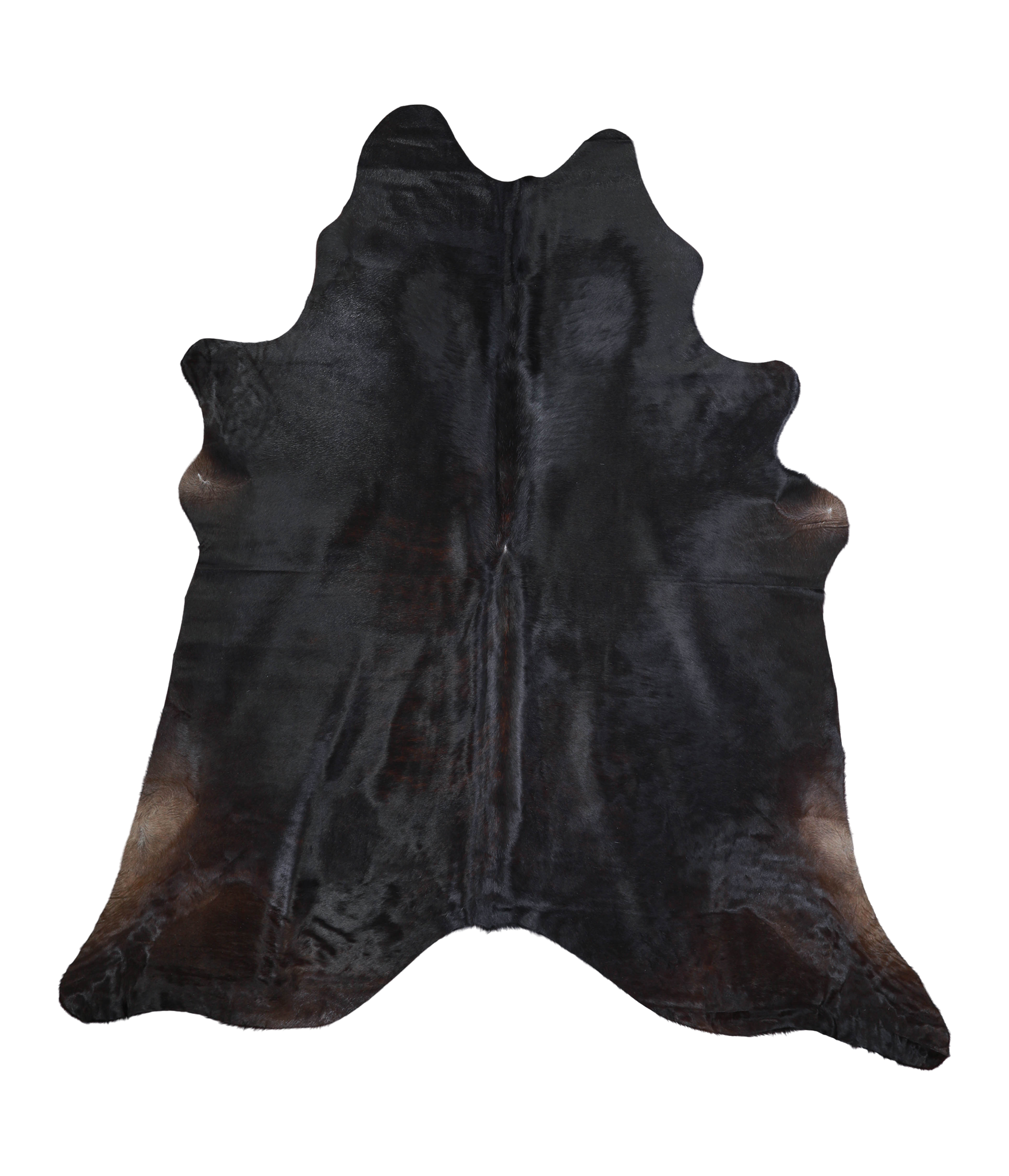Solid Black Cowhide Rug #A21186