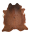 Solid Brown X-Large Brazilian Cowhide Rug 7'1