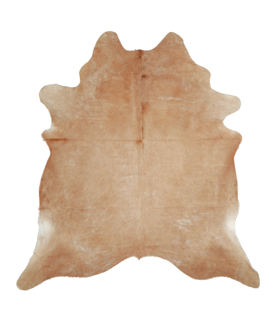 Beige XX-Large Brazilian Cowhide Rug 7'6"H x 7'0"W #A21202 by Hudson Hides