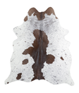 Salt and Pepper Brown Large Brazilian Cowhide Rug 5'11"H x 5'3"W #A21205 by Hudson Hides