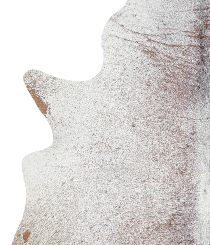 Salt and Pepper Brown Large Brazilian Cowhide Rug 6'7"H x 5'5"W #A21206 by Hudson Hides