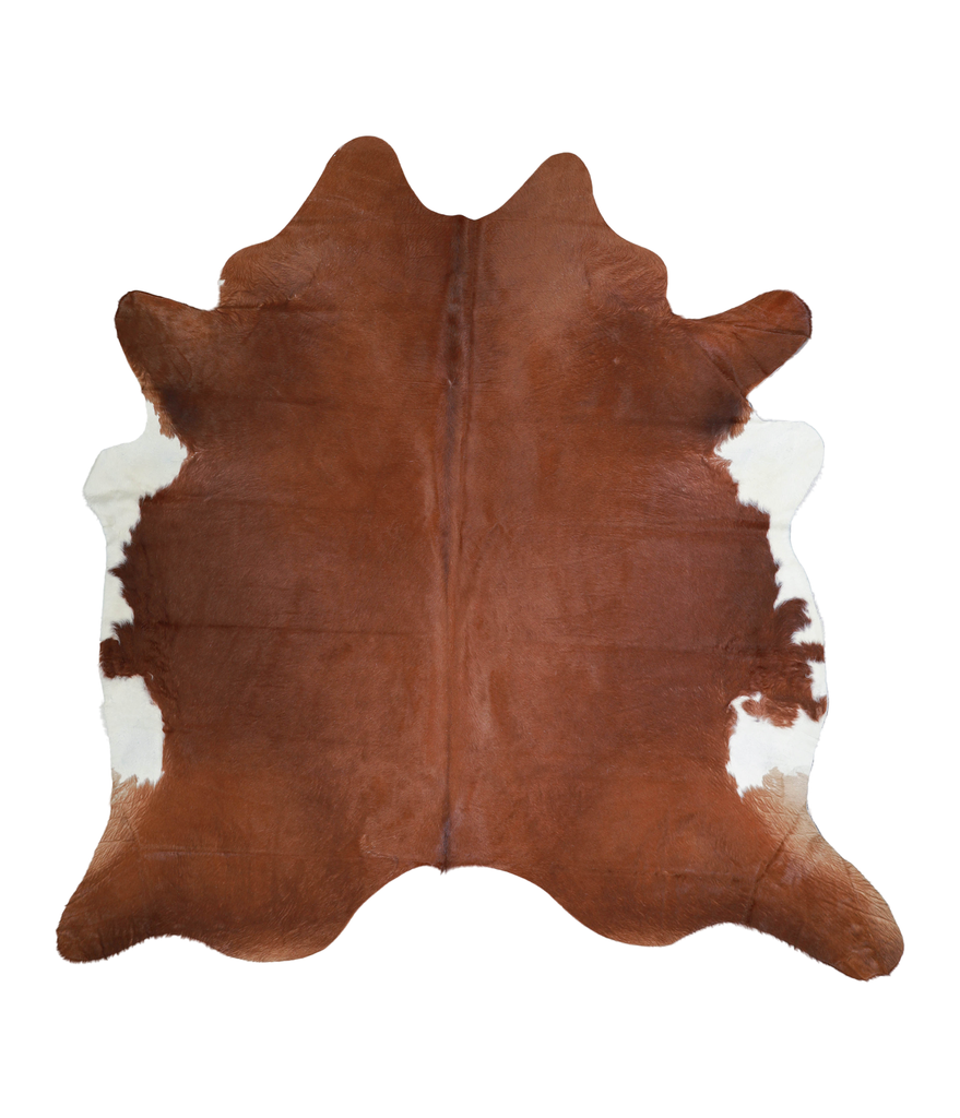 Solid Brown XX-Large Brazilian Cowhide Rug 7'4"H x 7'4"W #A21215 by Hudson Hides