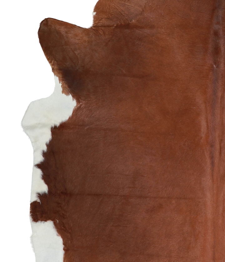 Solid Brown XX-Large Brazilian Cowhide Rug 7'4"H x 7'4"W #A21215 by Hudson Hides