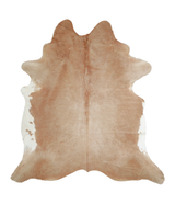 Beige XX-Large Brazilian Cowhide Rug 7'9"H x 7'2"W #A21224 by Hudson Hides