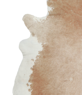 Beige and White XX-Large Brazilian Cowhide Rug 7'3"H x 7'0"W #A21228 by Hudson Hides