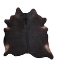 Solid Black X-Large Brazilian Cowhide Rug 6'11"H x 6'7"W #A21240 by Hudson Hides