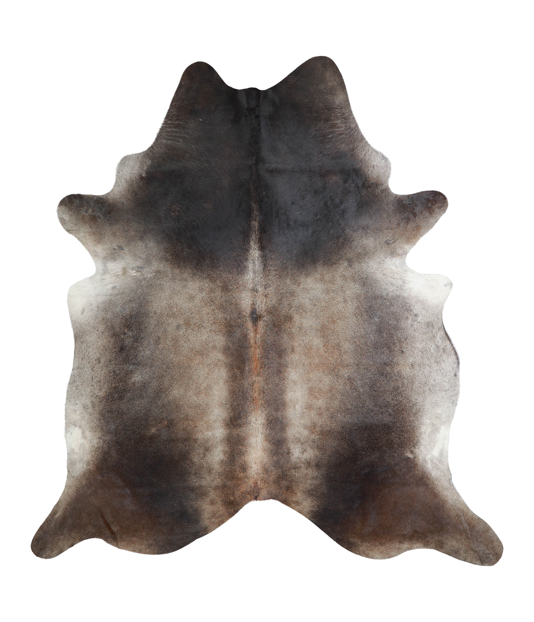 Grey with Beige Cowhide Rug #A21251