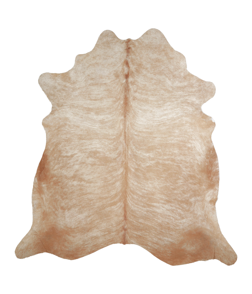 Beige XX-Large Brazilian Cowhide Rug 7'7"H x 7'1"W #A21256 by Hudson Hides