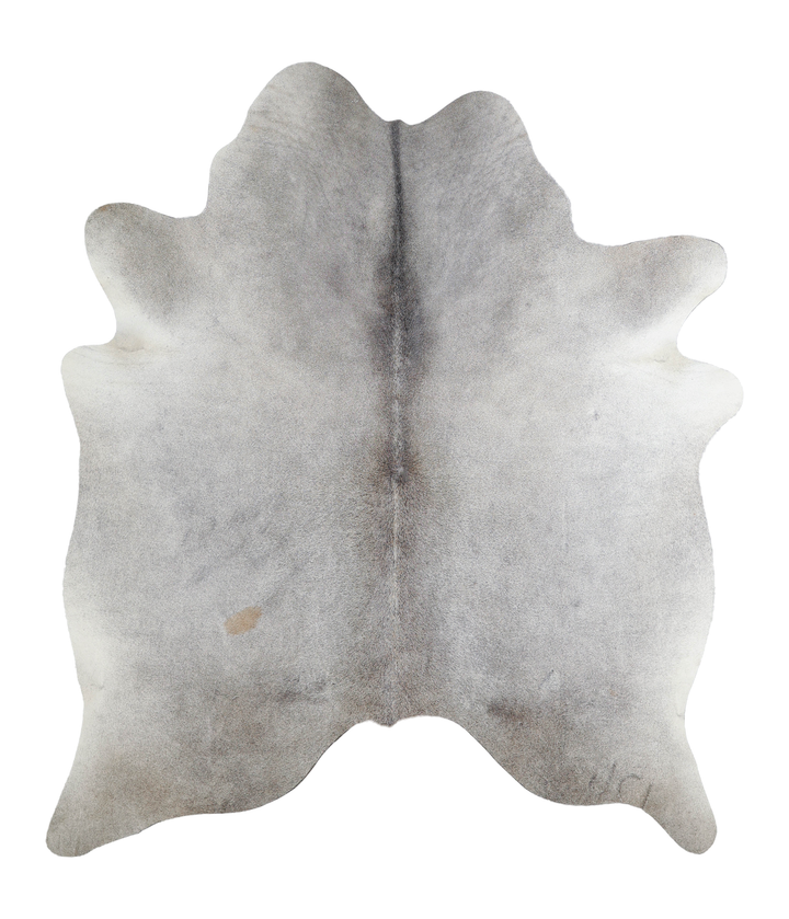 Medium Grey X-Large Brazilian Cowhide Rug 7'0"H x 6'0"W #A21263 by Hudson Hides