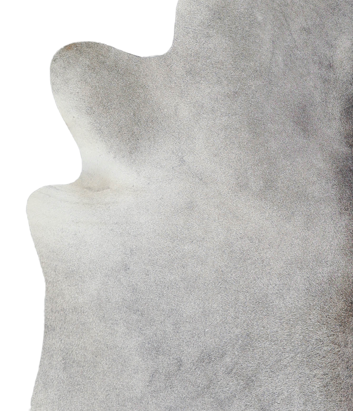 Medium Grey X-Large Brazilian Cowhide Rug 7'0"H x 6'0"W #A21263 by Hudson Hides