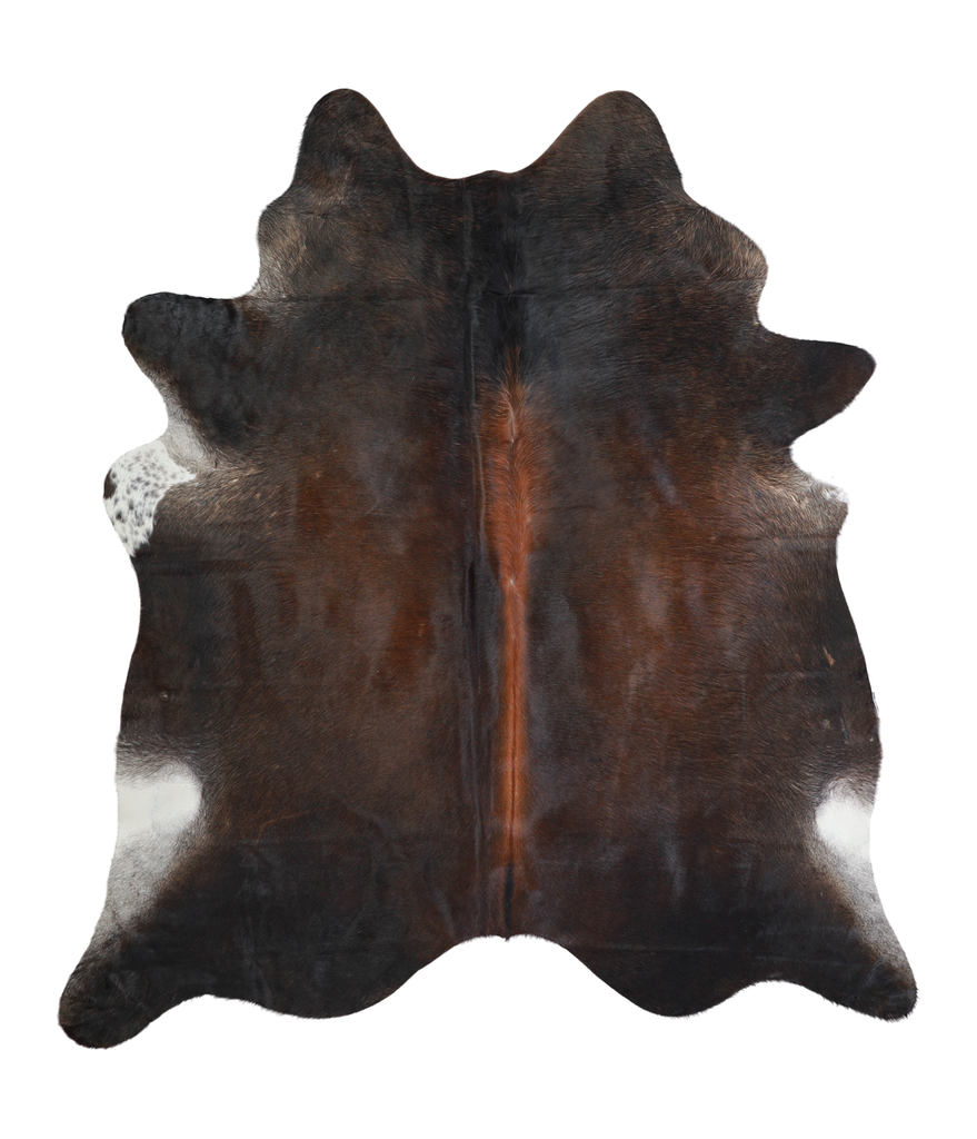 Chocolate X-Large Brazilian Cowhide Rug 7'0"H x 6'2"W #A21268 by Hudson Hides