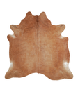 Solid Brown X-Large Brazilian Cowhide Rug 6'10"H x 6'10"W #A21282 by Hudson Hides