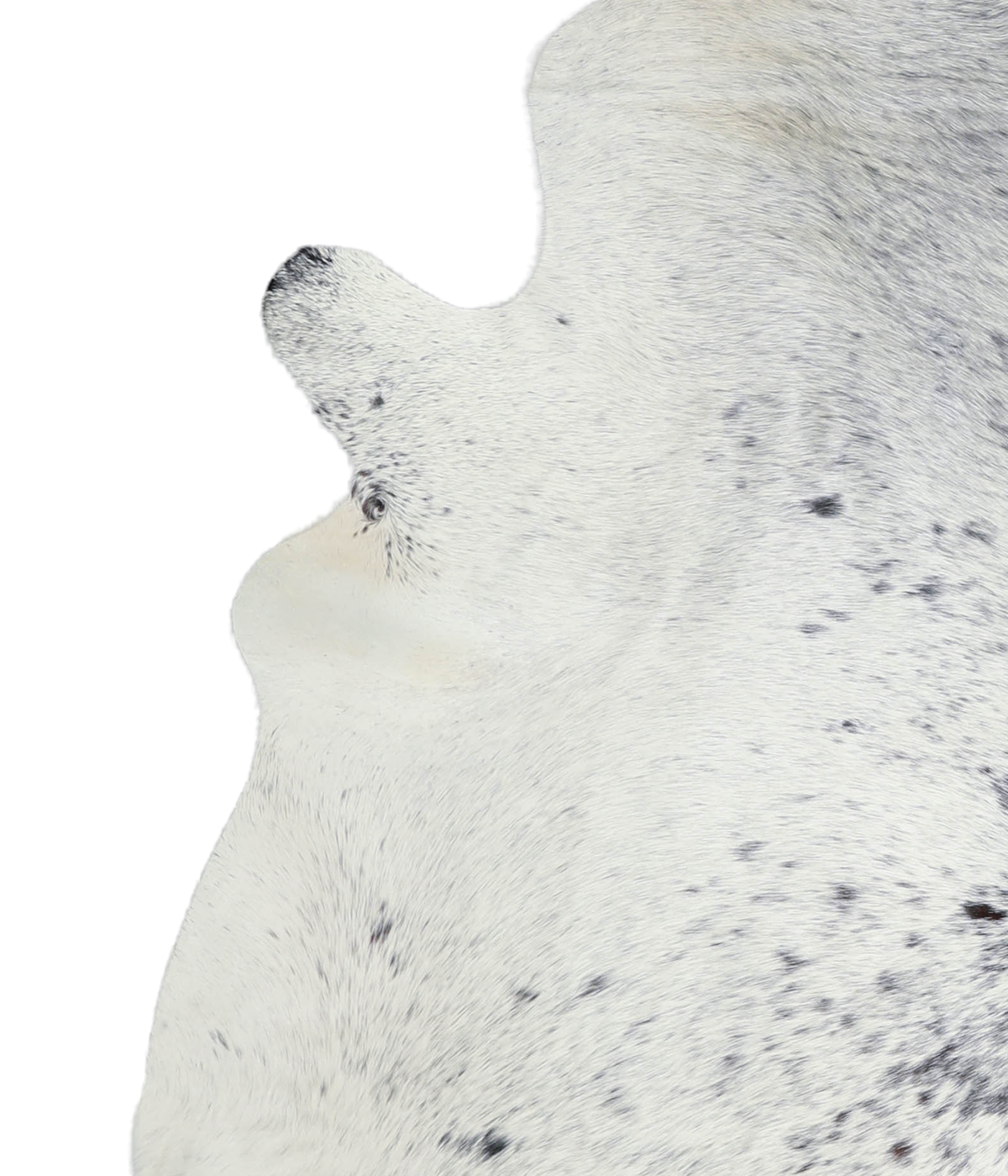 Salt and Pepper Black Cowhide Rug #A21305